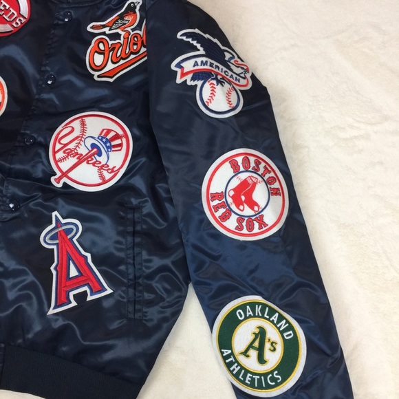 Majestic Jackets & Coats New Mlb Team Logo Satin Quilted Baseball